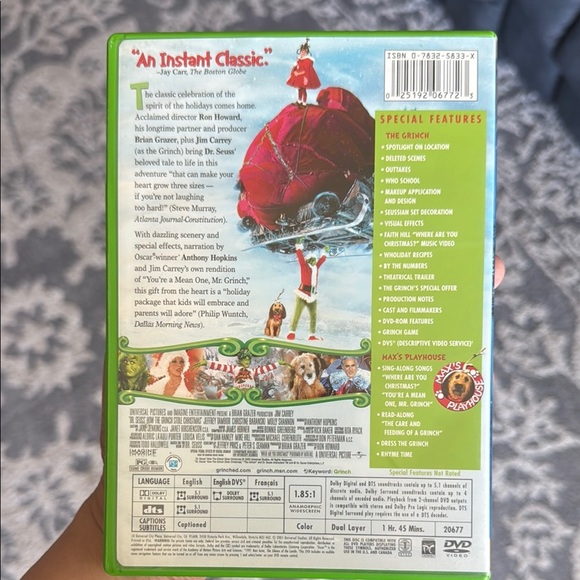 The Grinch Stole Christmas DVD - Picture 3 of 3